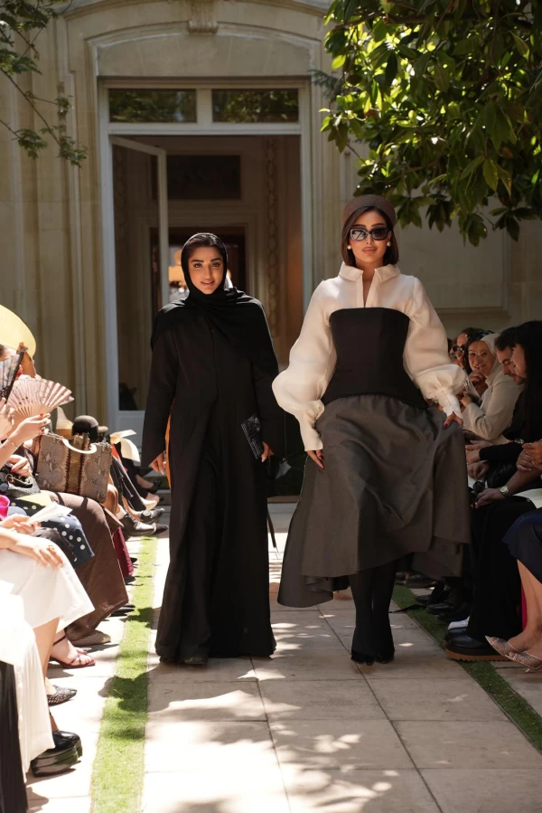 Reem Alswaidi Attends Dana Al Mulla Couture Debut Show in Paris